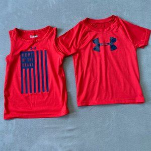 Under Armor Boys Patriotic Tank + Tshirt